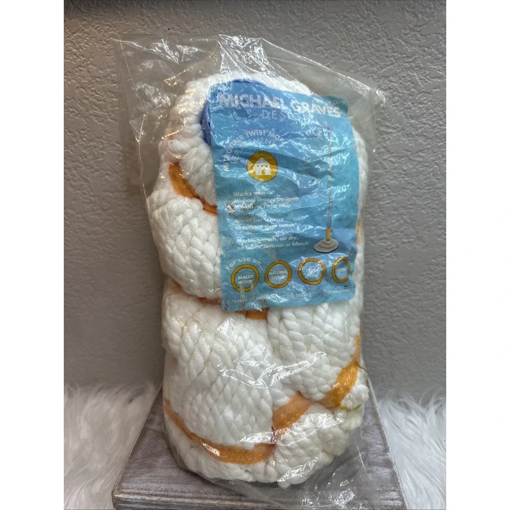 $25 🌙 Michael Graves Design Microfiber Twist Mop HEAD NEW REPLACEMENT